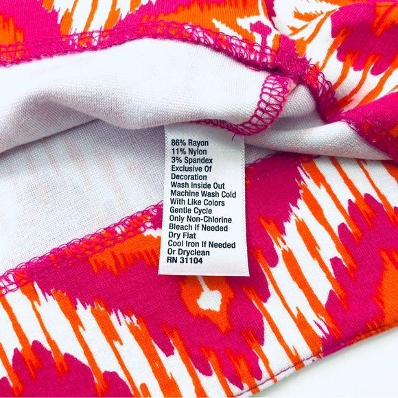 NWOT Crown & Ivy Pink/Orange Pull Over Sleeveless Dress S - Picture 9 of 9
